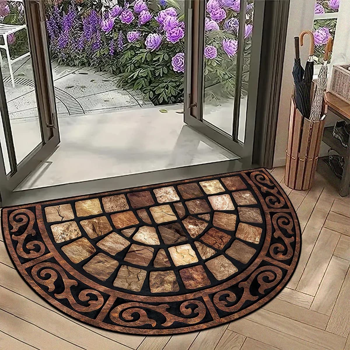 tapis de pierre terrasse